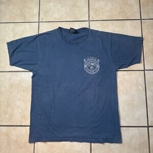 Vintage Y2K Laughlin River Run Biker Graphic Tee Mens Size Large 2003 Faded